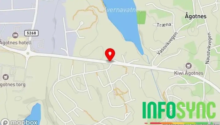 kart over Ågotnes  i Ågotnes