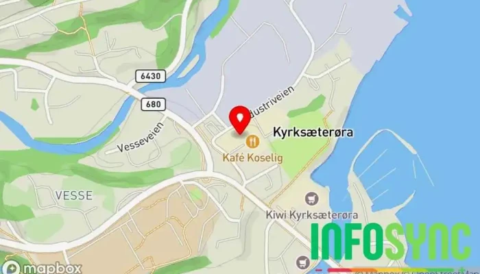 kart over Alti Heim Kjøpesenter i Kyrksæterøra