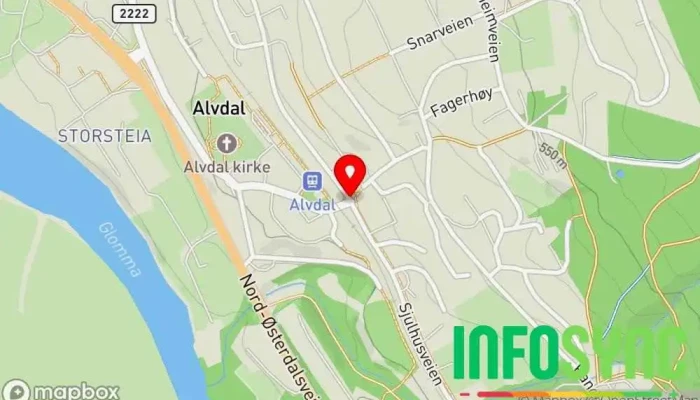 kart over Alvdal kommune  i 