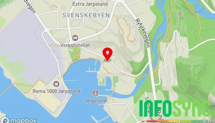 kart over Asap Personal AS Vikarbyrå, Rekrutteringsbyrå, Personalkonsulentvirksomhet i Jørpeland