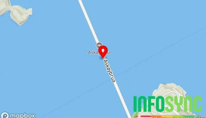 kart over Askøybrua Bro i Loddefjord