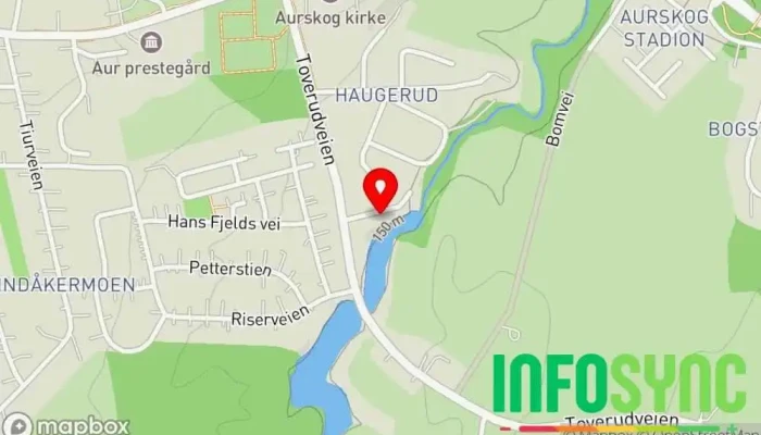 kart over Aurskog Graveservice AS Transporttjeneste, Entreprenør i Aurskog