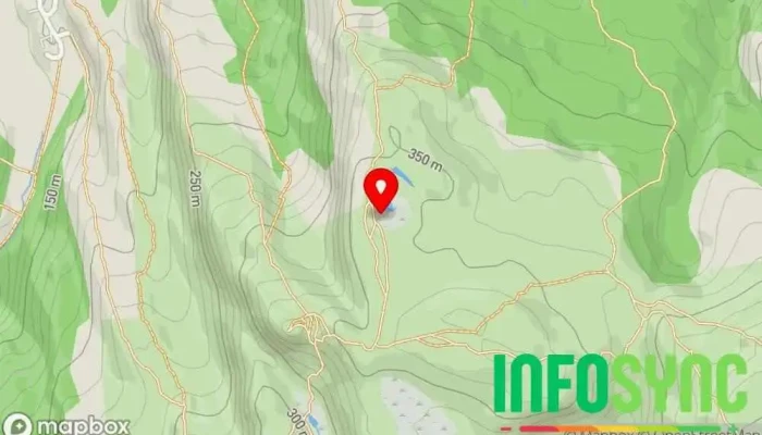 kart over Austefjellet Fjelltopp i Ulset
