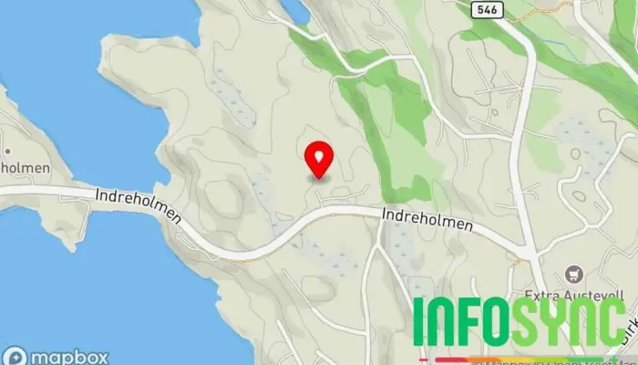 kart over Austevoll Bygg AS Entreprenør i Storebø