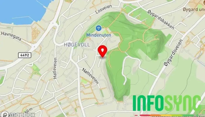 kart over Bilteknisk Byrå Østråt Regnskapskontor i Sandnes