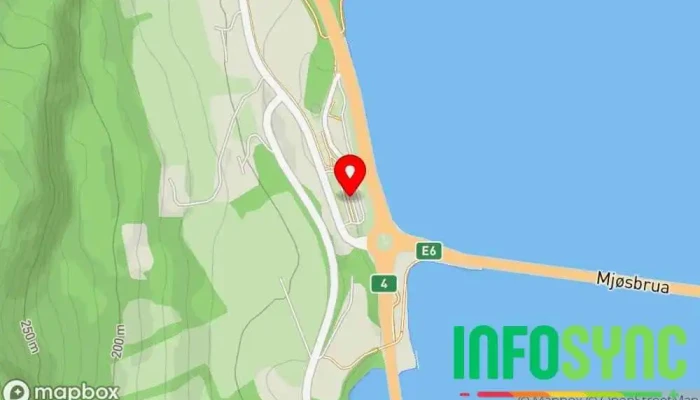kart over Biri Skysstasjon Transporttjeneste i Gjøvik