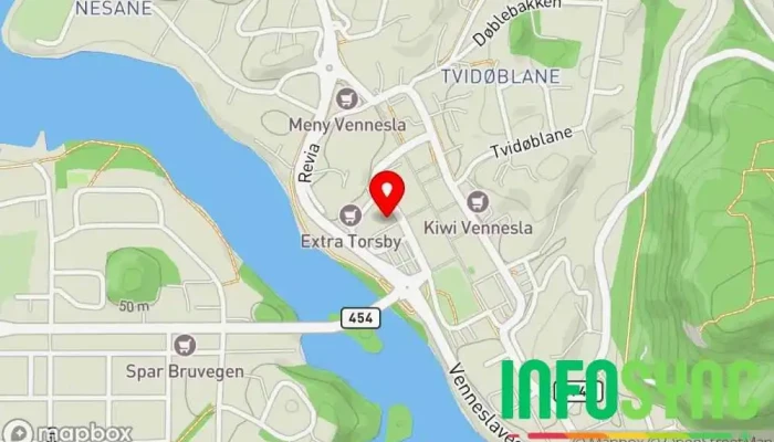 kart over Blå kors mulighetenes hus Frivillig organisasjon, Kafé, Miljøkonsulent, Sosialtjeneste-organisasjon, Sosialarbeider i Vennesla