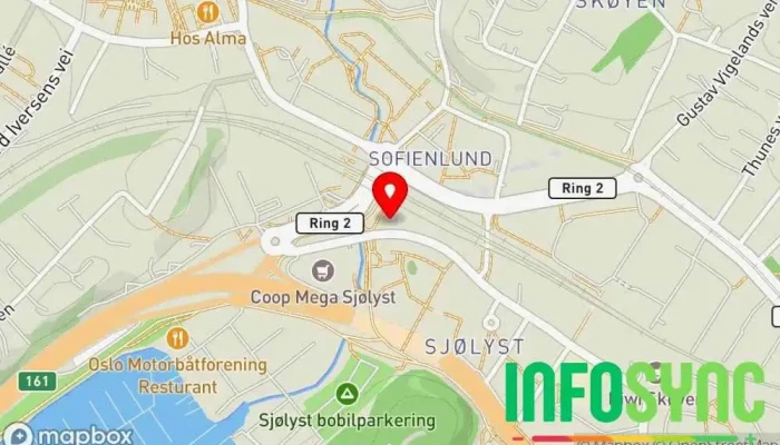 kart over Bulk Infrastructure AS Eiendomsutvikler, Leverandør av fiberoptiske produkter i Oslo