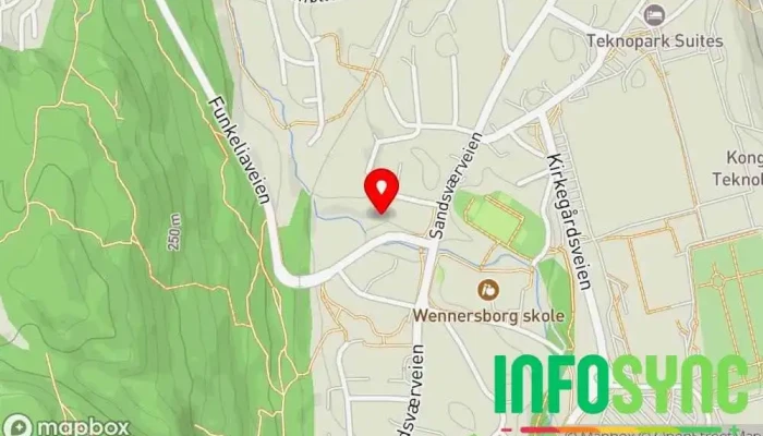 kart over BUSKERUD EIENDOM AS Visumtjeneste i Kongsberg