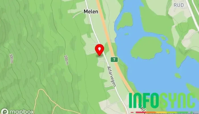 kart over Bysted bygg Oü Regnskapskontor i Nesbyen