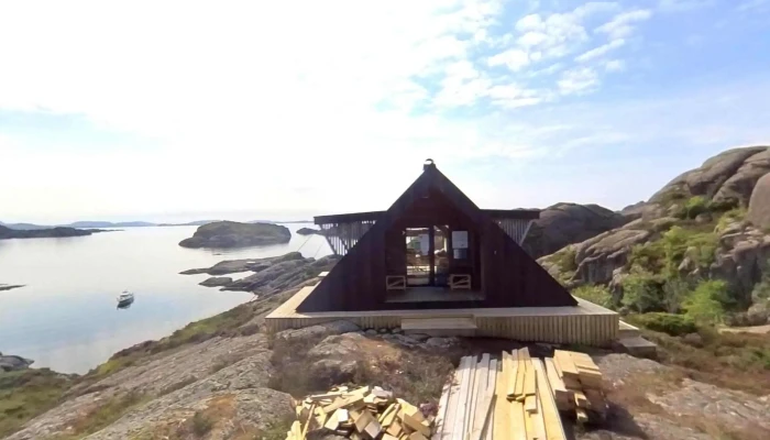 Dagsturhytta Sognesjohytta   Solund Street View 360deg - Hardbakke