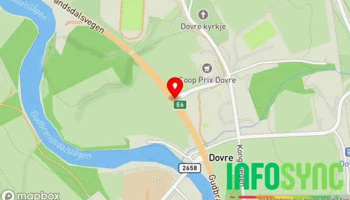 kart over Dovre  i Dovre