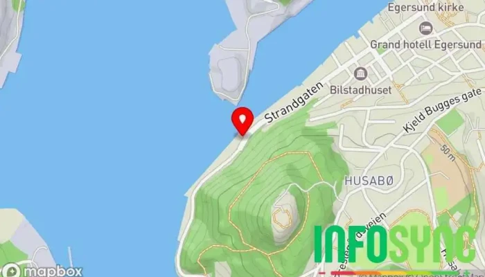 kart over Eiendom og Bedriftsutvikling AS Leilighetsutleiebyrå i Egersund