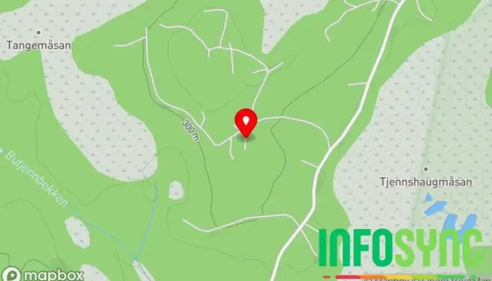 kart over Ellings hytte Fjellhytte i Aurskog