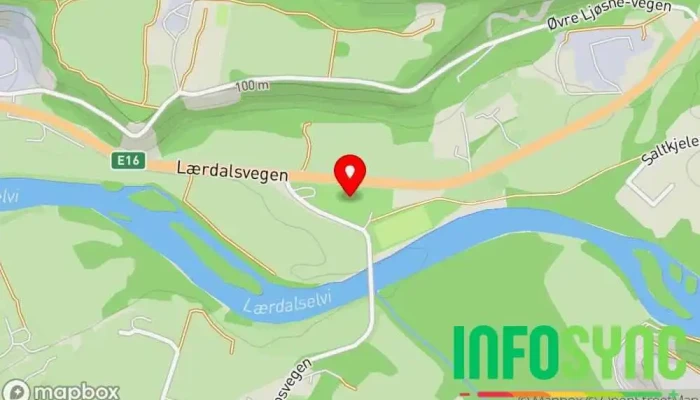 kart over Elvekroi Restaurant i Lærdal
