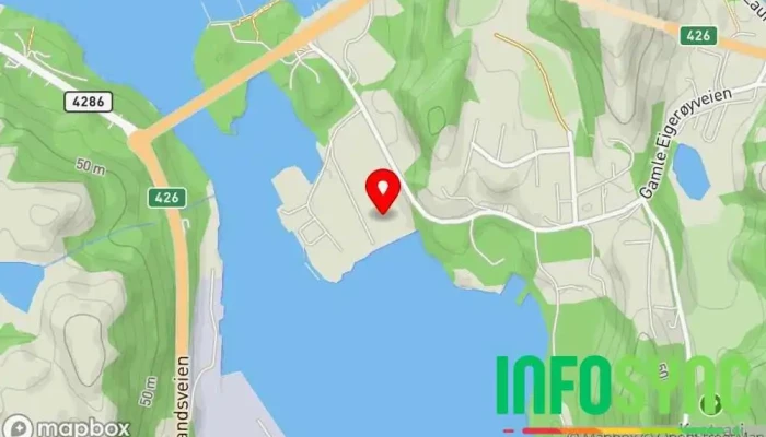 kart over Energy Innovation AS Miljø og fornybare naturressurser, Nødresponsskole i Egersund