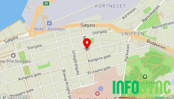 kart over Enit nord AS  i Bodø