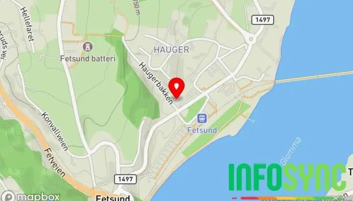 kart over Fetsund Fysikalske Fysioterapiklinikk i Fetsund