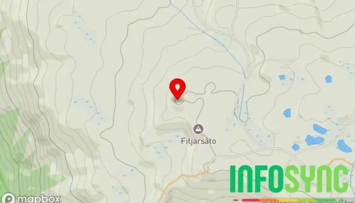 kart over Fitjarsåto Utsiktspunkt i Fitjar