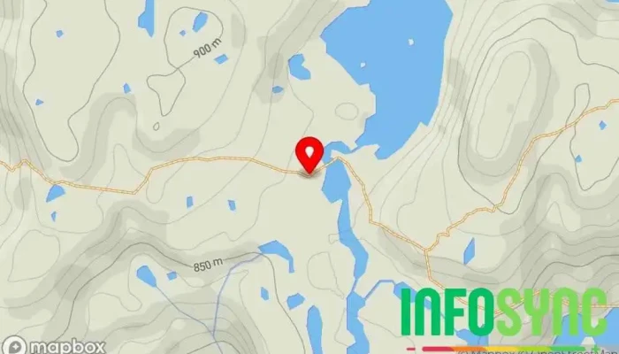 kart over Fjellvassbu Hytteutleie i Masfjordnes