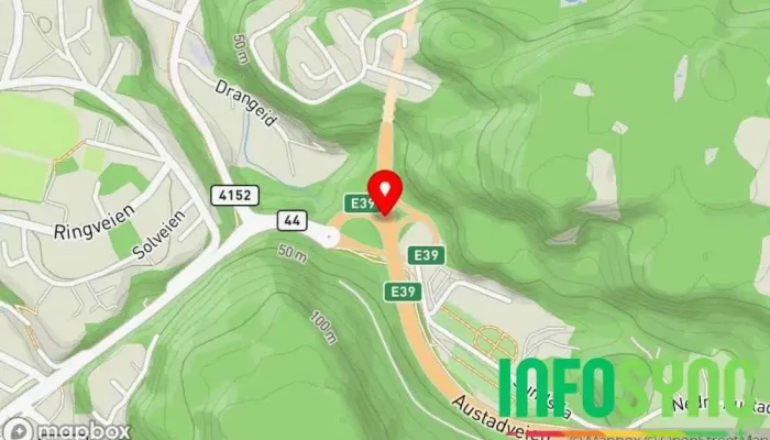 kart over Flekkefjord  i Flekkefjord