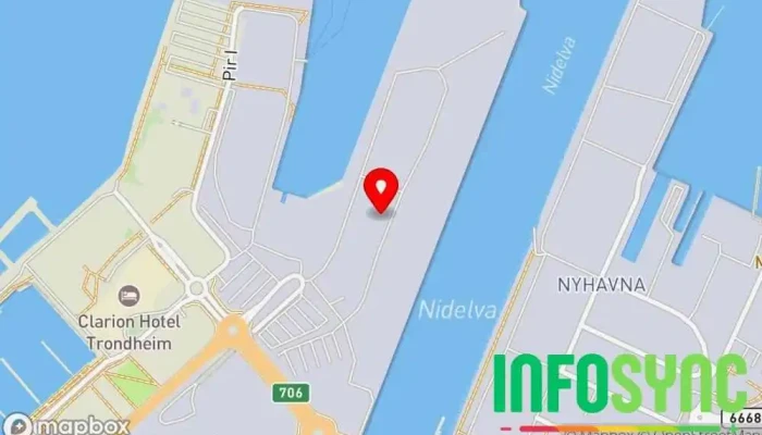 kart over Fosen Lastebilfirma, Transporttjeneste i Trondheim