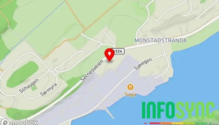 kart over Fosen-Hytta AS Bygging av arkitekttegnede hus i Åfjord