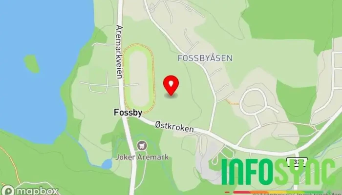kart over Fossby  i Fossby