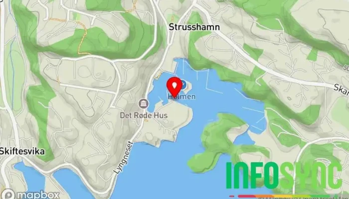 kart over Fryd Askøy Badstue i Strusshamn