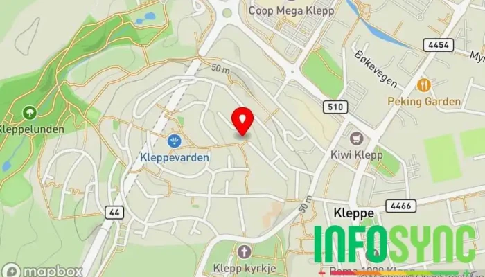 kart over Galland It  i Kleppe