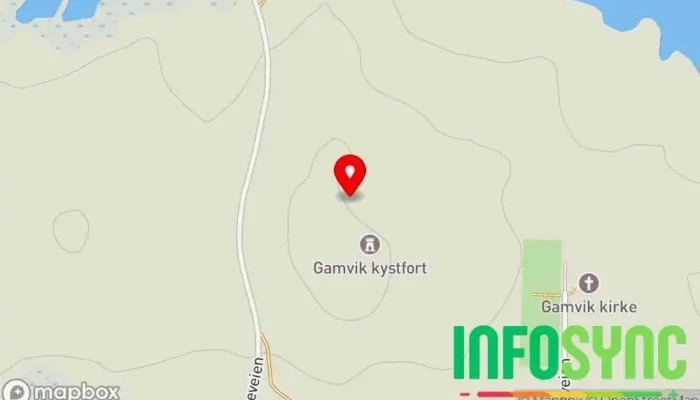 kart over Gamvik batteri Kulturminne, Historisk sted i Gamvik