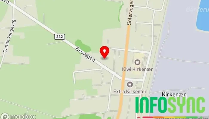 kart over Grue Handels- og Næringsforum AS Handelsutvikling i Kirkenær
