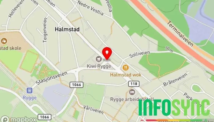 kart over Halmstad  i Halmstad