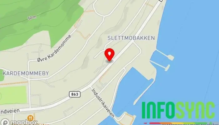 kart over Hansnes  i Hansnes