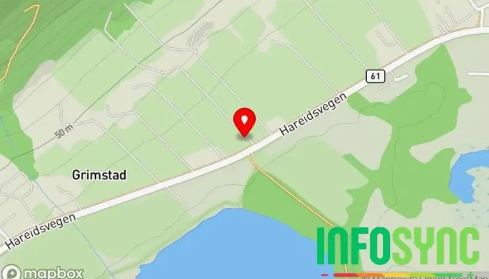 kart over Hareide taxi tjenester Taxiselskap, Taxiholdeplass i Hareid