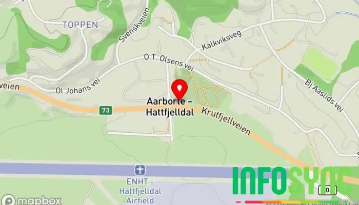 kart over Hattfjelldal  i Hattfjelldal