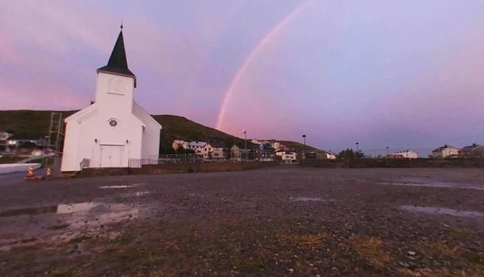 Honningsvag Kirke Street View 360deg - Honningsvåg