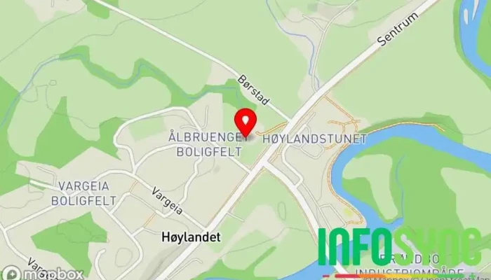 kart over Høylandet  i Høylandet