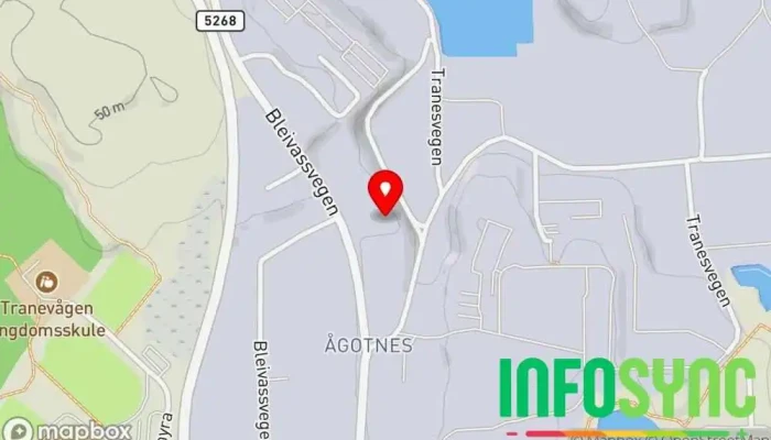 kart over Hydroscand AS avd. Ågotnes Slangeleverandør, Bedriftstjenester i Ågotnes