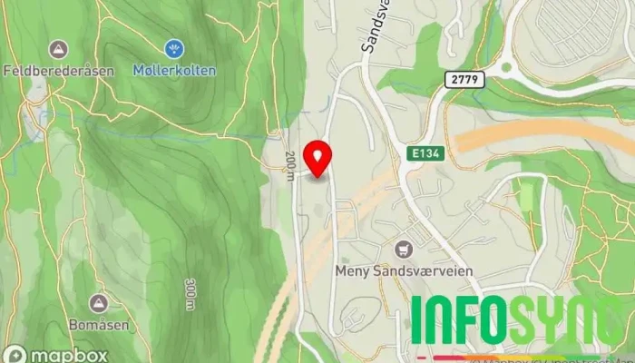 kart over Idea kompetanse AS Hovedkontor i Kongsberg