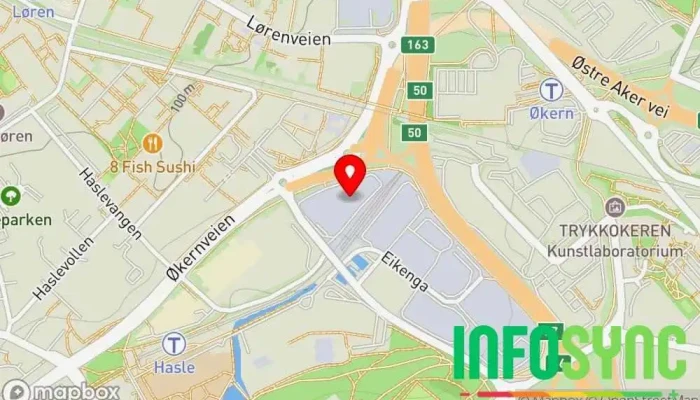 kart over IKN AS Elektroutsalg i Oslo