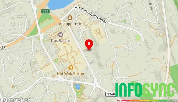 kart over In Shape Sotra Treningsstudio i Straume