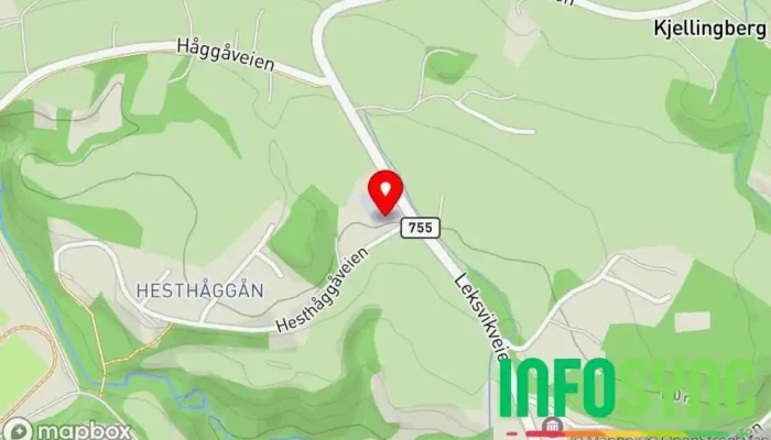 kart over Indre Fosen Auto AS Dekkbutikk, Oljeskift i Leksvik
