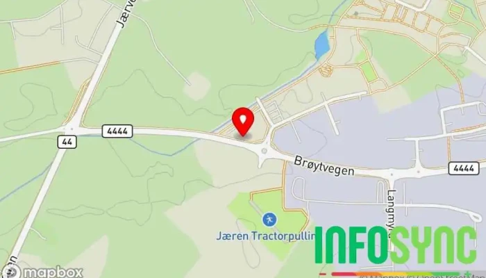 kart over Industria AS Næringspark, Hovedkontor i Bryne