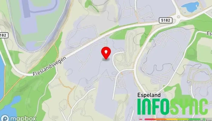 kart over Instant Bergen Leverandør av bygg- og anleggsutstyr i Blomsterdalen