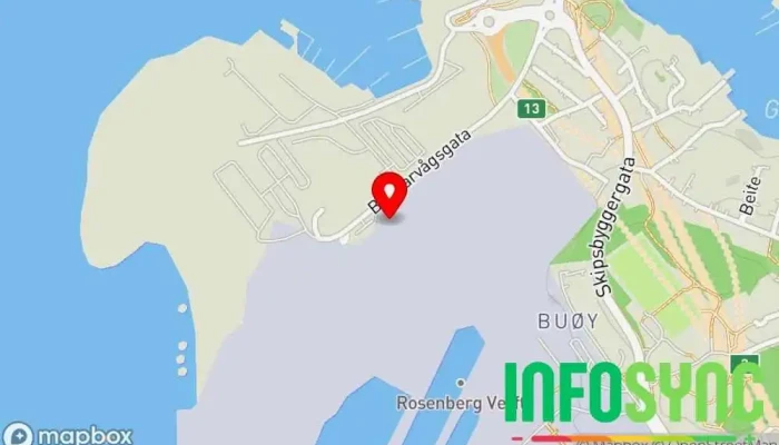 kart over Instefjord Services As Entreprenør i Stavanger