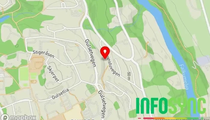 kart over Inti system service  i Skien