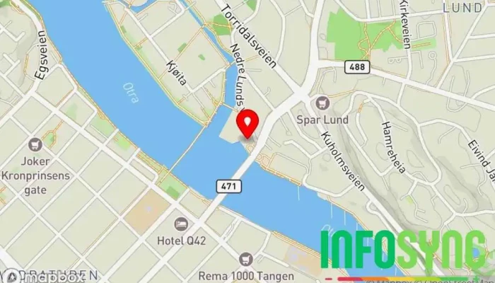 kart over Inventas Kristiansand Industridesignselskap, Bedriftstjenester, Rådgiver, Designingeniør, Teknisk tegning, Ingeniør, Teknisk konsulent, Forskning og produktutvikling, 3D-modelleringstjeneste i Kristiansand