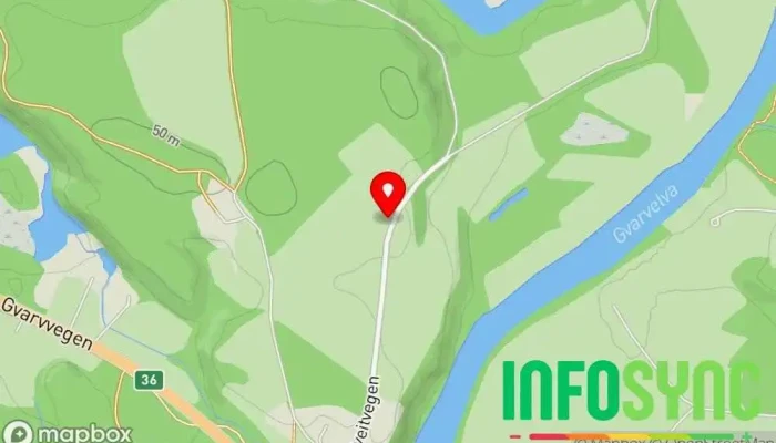 kart over Isobygg Telemark - Vestfold Isolasjonsentreprenør i Gvarv