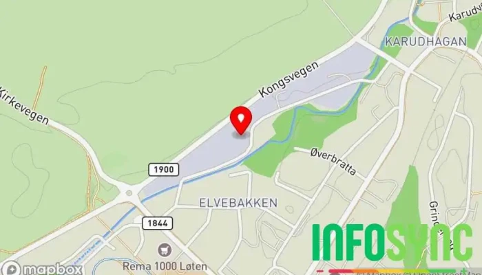 kart over Isoleringsfirmaet Activ Nord AS Isolasjonsentreprenør i Løten